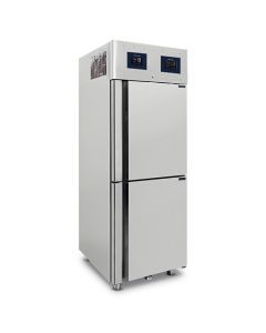 Réfrigérateur 350+350 Litres En Inox à 2 Températures GN 2/1, -2°/+8°C|-10°/-22°C - Wifi - Virtus - BMC0012/FN