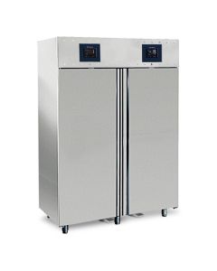 Réfrigérateur 700+700 Litres En Inox à 2 Températures GN 2/1, -2°/+8°C|-10°/-22°C - Wifi - Virtus - BMC0015/FN