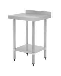 Table Inox avec Dosseret - Gamme 600 - Vogue