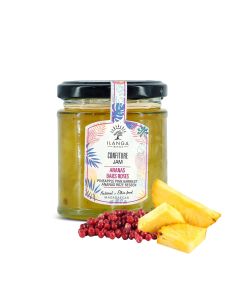 Confiture d'Ananas Baies Roses 220g