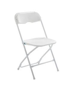 Chaise pliante blanc - Lot de 8