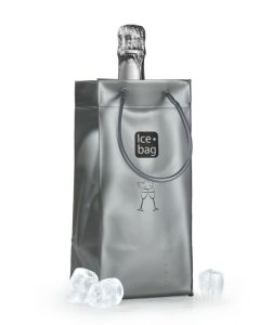 Ice.bag® CLASSIC ARGENT MAT Rafraîchisseur pour 1 bouteille par 24