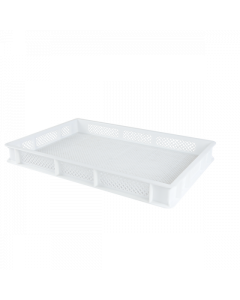 Caisse finement ajourée 600 x 400  - Blanc 12 L Gilac