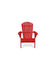 Chaise d'extérieur en bois avec accoudoirs - Chaise de jardin Adirondack - Adirondack Rouge