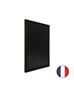 Ardoise murale cadre carré en bois couleur noir dimensions 63 x 43 cm - Fabrication française