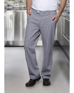 Pantalon de cuisine homme, petits carreaux, L , Noir , KARLOWSKY