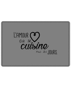 Set de table opaque L'Amour en Cuisine