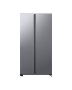 Réfrigérateur Samsung RS62DG5003S9 2 portes 650L, classe E, connecté, No Frost, poignées intérieures, écran interne, silver mat