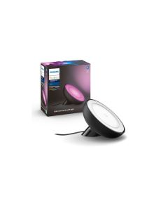Lampe connectée Philips Hue Bloom noire, ambiance blanche et couleur, compatible Bluetooth et assistants vocaux