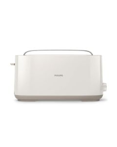 Grille-pain Philips HD2590/00 blanc avec tiroir ramasse-miettes et support viennoiserie