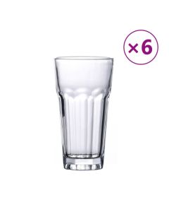Lot de 6 verres à bière en verre de qualité 310 ml pour boissons chaudes et froides