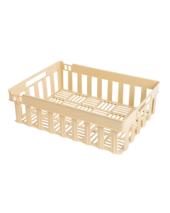 Caisse ajourée empilable emboîtable 400 x 300 x 120 mm  - Beige 13 L Gilac