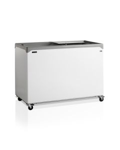Congélateur coffre élégant avec couvercles coulissants vitrés plats - 298 L - TEFCOLD