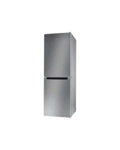 Réfrigérateur Combiné Inversé Indesit LI7S2ESFR 308L Silver, Alarme Porte Ouverte, Dégivrage Manuel, Classe E