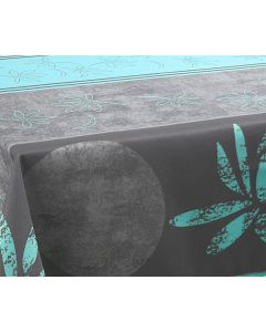 Nappe Anti-taches Lotus Turquoise - Ovale 150 x 240 cm