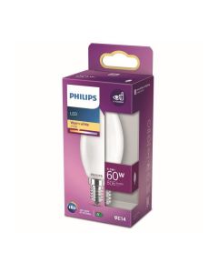 Ampoule LED Philips équivalent 60W E14 Blanc Chaud Non-dimmable