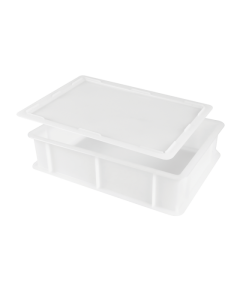 Lot demi bac à patons + couvercle  - Blanc 9 L Gilac