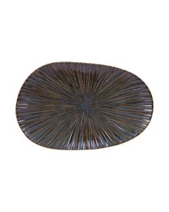 Plat organique Liv bleu 31x20 cm