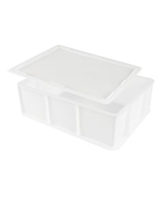 Lot demi bac à patons + couvercle  - Blanc 12 L Gilac