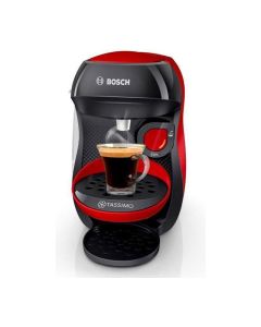 Machine a café multi-boissons - bosch - tassimo - t10 happy - rouge et anthracite
