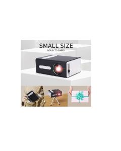 mini vidéoprojecteur portable Compatible avec jack pour casque USB HDMI TF AV 3,5 mm blanc noir