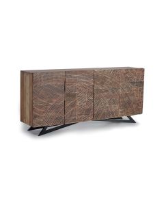 Buffet en bois d'acacia et pieds en métal couleur naturelle