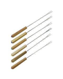 Lot de 6 fourchettes à fondue savoyarde en bois FSC Fackelmann Eco Friendly