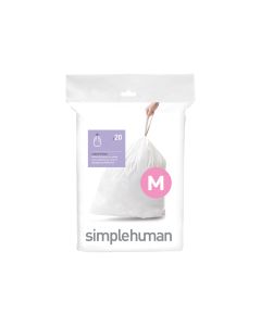 Pack de 20 sacs poubelle 45L code M
