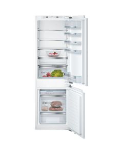 Réfrigérateur combiné intégrable Bosch 266L, froid statique, alarme porte ouverte et température, compartiment VitaFresh Plus