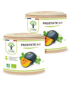 Prostate Bio - Complément alimentaire - Courge Armoise - Confort Urinaire Homme - Fabriqué en France - 2 x 60 gélules