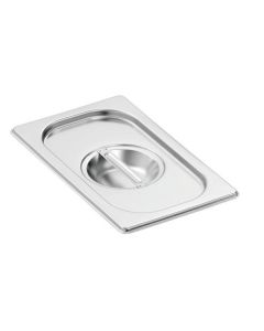 Couvercle pour bac gastronorme inox - GN 1/4 - 265 x 162 x 15 mm