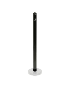 Pied cendrier - Noir - 100cm (socle non inclus) - Securit