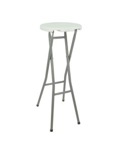 Tabouret pliant haut HDPE Nimes - Lot de 1