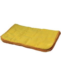 Chamoisine coton jaune - 40x50cm x 10 - tampel