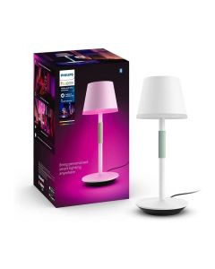 Lampe Philips White and Color Ambiance portable Hue Belle, compatible Bluetooth, blanche