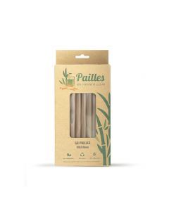 Pailles Bubble Tea en Canne à Sucre (par 50)