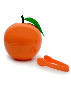 Seau à glaçons orange avec pince