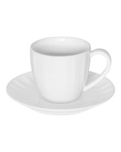 Tasse à café et sa sous-tasse Emma 10 cl (lot de 6)