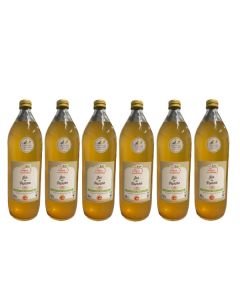 Jus de pomme artisanal Vendéen, 100% pur jus, sans sucre ajouté et sans conservateur, 6 x 1 litre.