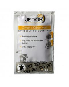 Dosettes 2D Detergent Surodorant JEDOR 20ml Citron