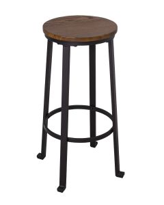 Tabouret de bar assise bois