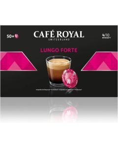 150 Capsules café lungo forte compatibles Nespresso pro® - Café Royal Pro