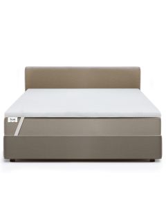 Surmatelas en mousse à mémoire de forme pour matelas double | Surmatelas de 6 cm | Surmatelas déhoussable | Antibactérien et antifongique | 135 x 210