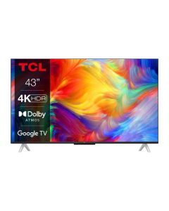 Téléviseur TCL LED 43P637 - 109 cm (43") - 4K Dolby Vision et Atmos avec Google TV