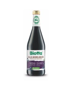 Jus Biotta® Myrtille des Bois Bio 500 ml - Lot de 6 bouteilles