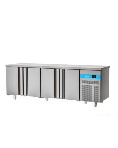 Table de Préparation Réfrigérée Positive Pro 4 Portes 700 mm