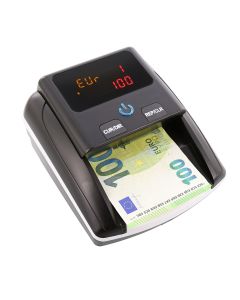Détecteur de faux billets Euro avec 5 systèmes de détection - Batterie Li-ion incluse- MONEPASS