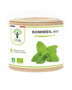 Sommeil Bio - Complément alimentaire - 4 Plantes pour Dormir - Relaxation - Fabriqué en France - 60 gélules