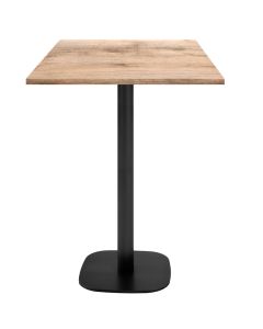 Mange-debout 60x60cm - modèle Round bois tanin naturel