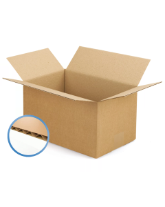 Caisses carton simple cannelure brun 12x16x11 cm par 20 unités
